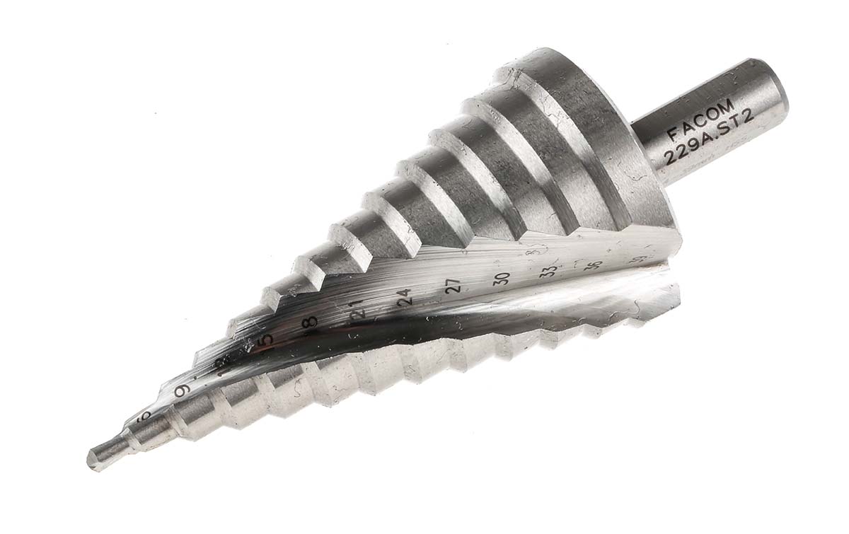 Facom HSS Drill Bit, 107 mm, Parallel, 1