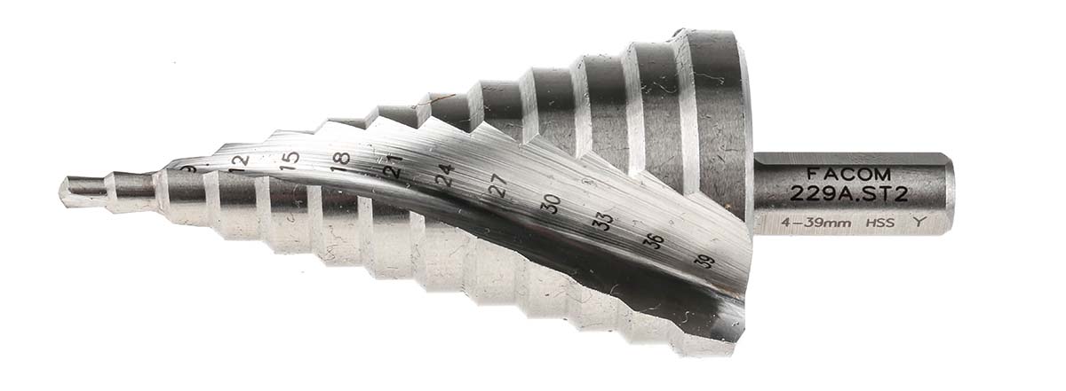 229ast2 Facom HSS Drill Bit, 107 mm, Parallel, 1