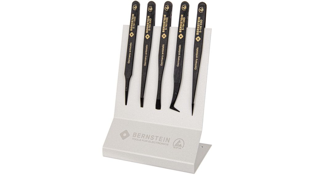 Bernstein 120 mm, Plastic, ESD Replaceable Tip Tweezers
