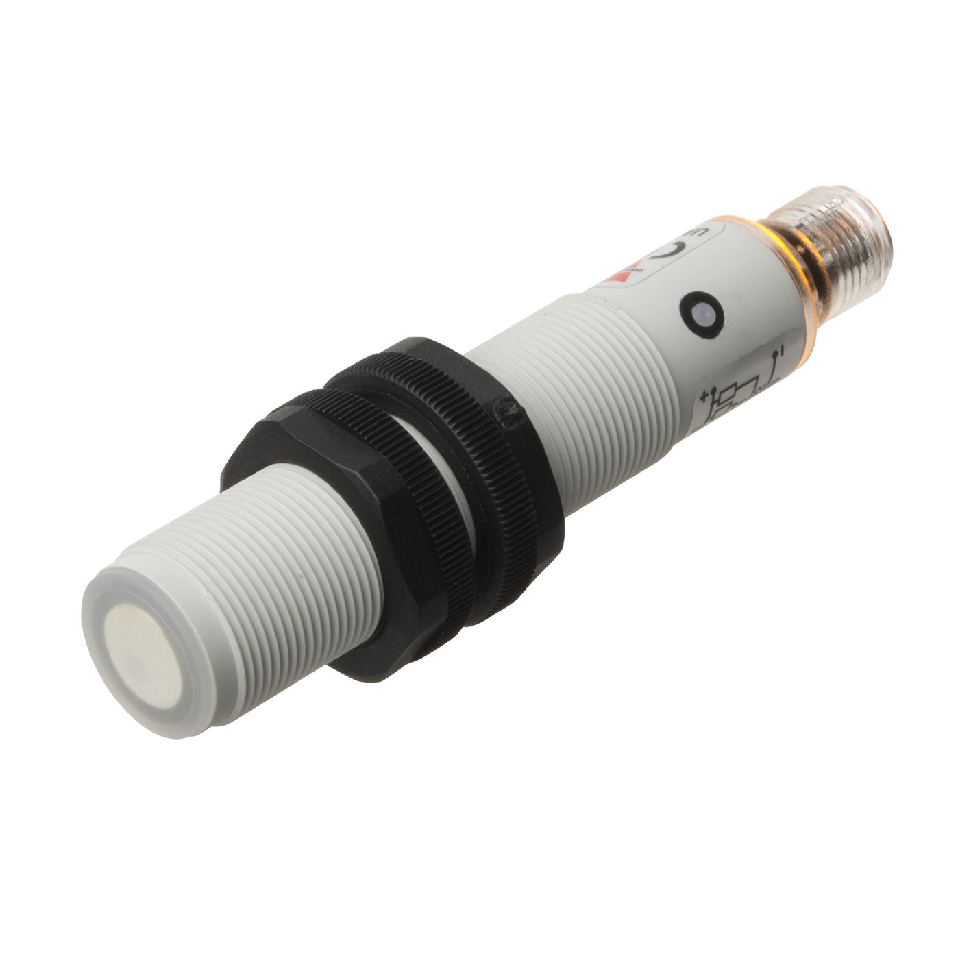 Carlo Gavazzi Ultrasonic Threaded Barrel Proximity Sensor, M18, 900 mm Detection, PNP x2 NO/NC, 15 → 30 V dc