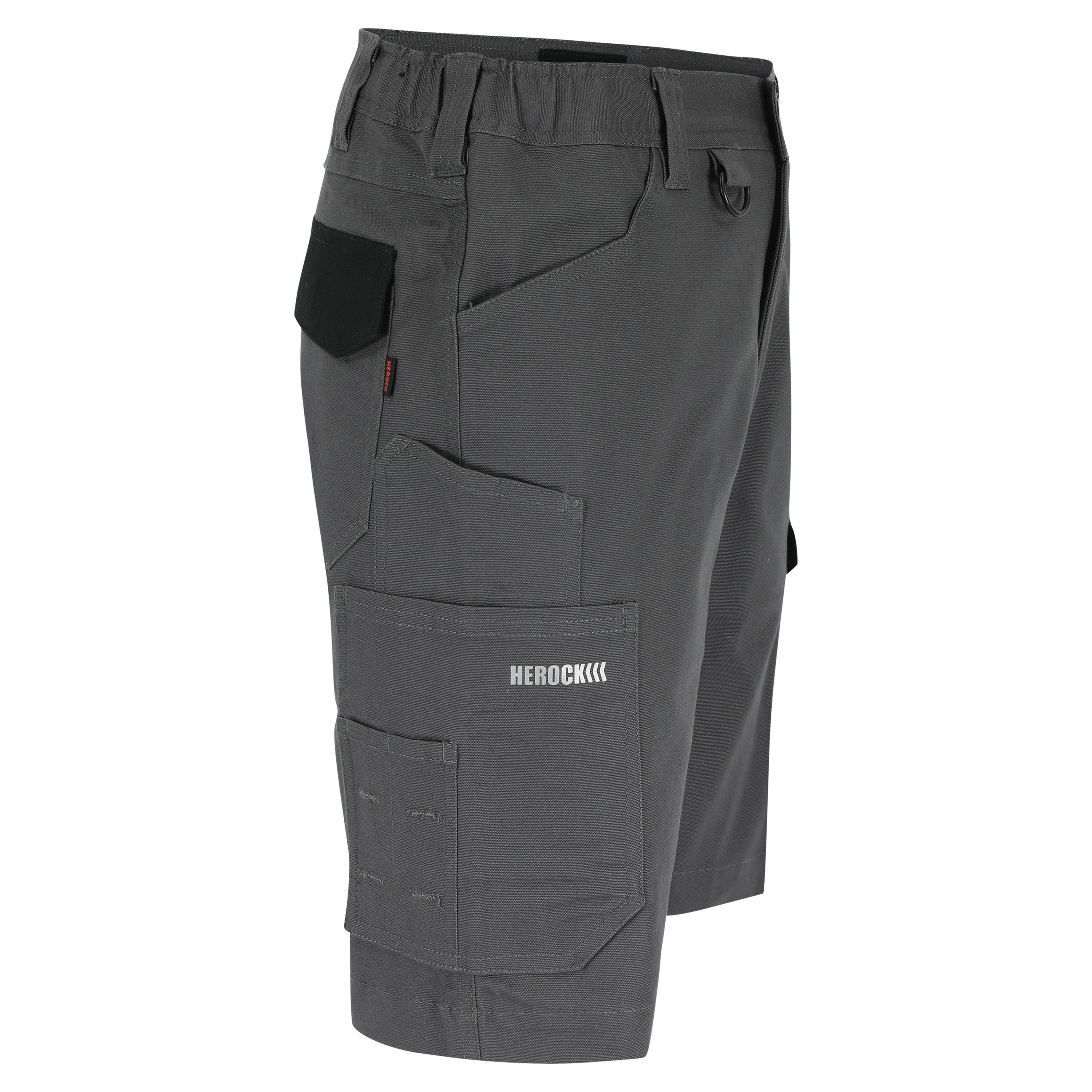 22mbm2101an-42 Herock 22MBM2101 Grey, Black Cotton, Elastane Work Shorts, 42 in
