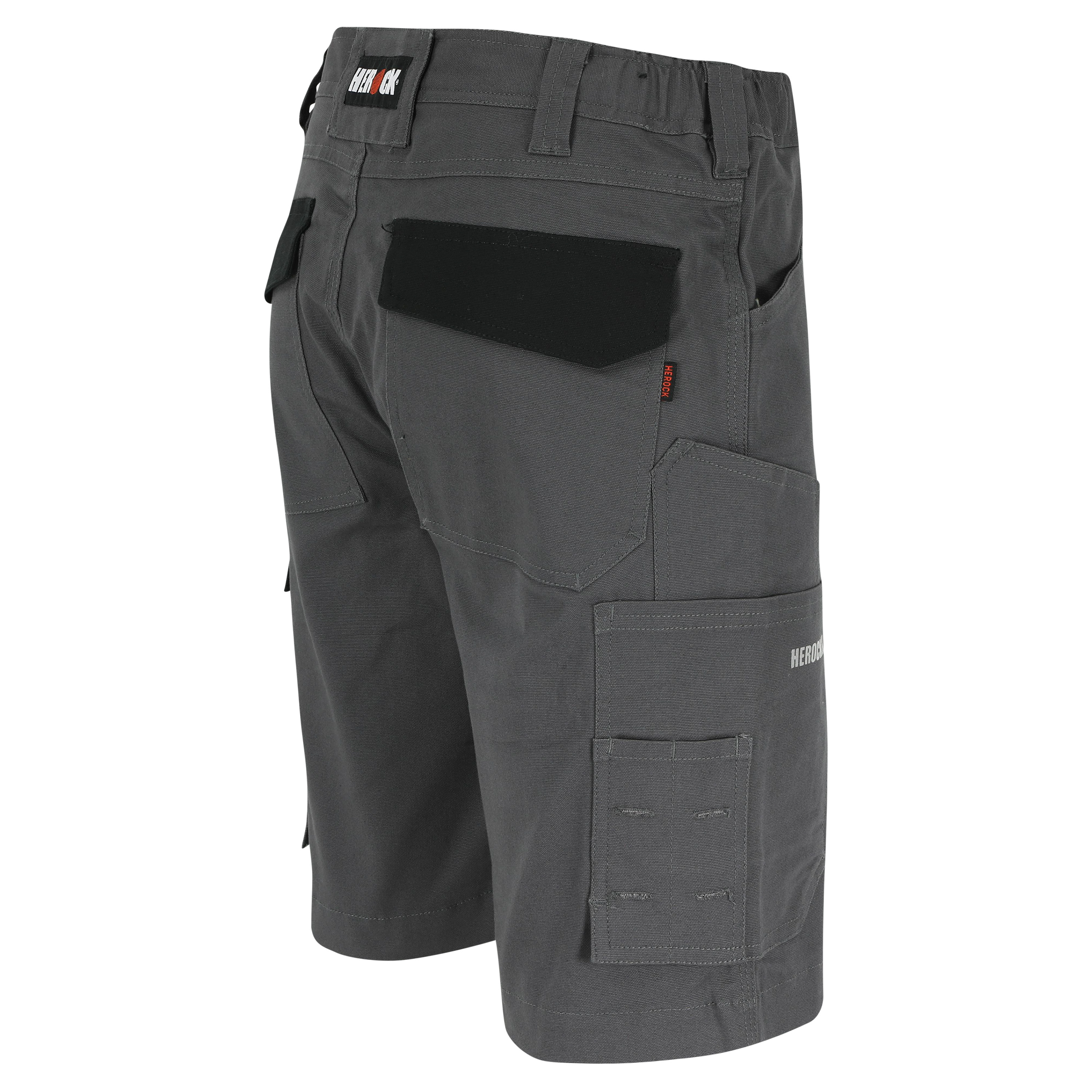 22mbm2101an-42 Herock 22MBM2101 Grey, Black Cotton, Elastane Work Shorts, 42 in