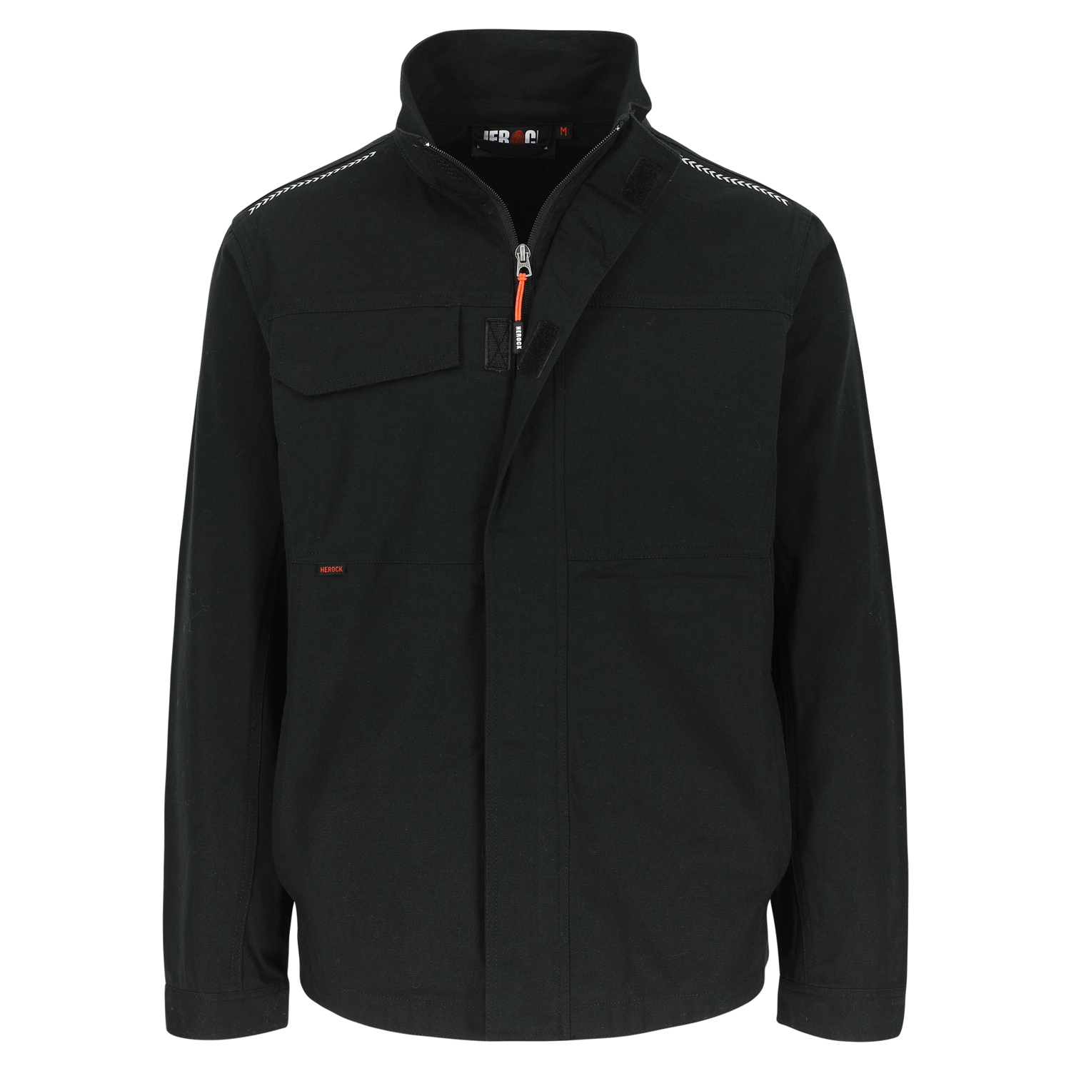 Herock 22MJC2101 Black, Stretch Jacket Zipper Under Flap, S 1 EA