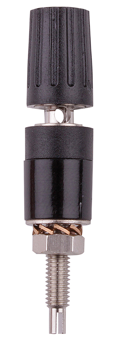 230290-21 Staubli 15A Binding Post With Brass Contacts and Nickel Plated - 2 mm Hole Diameter