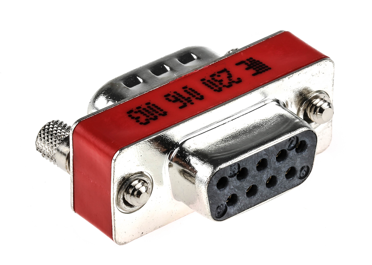 230016003 Wurth Elektronik D-Sub Adapter 9-Way D-Sub to Male Male 9-Way D-Sub Female Female