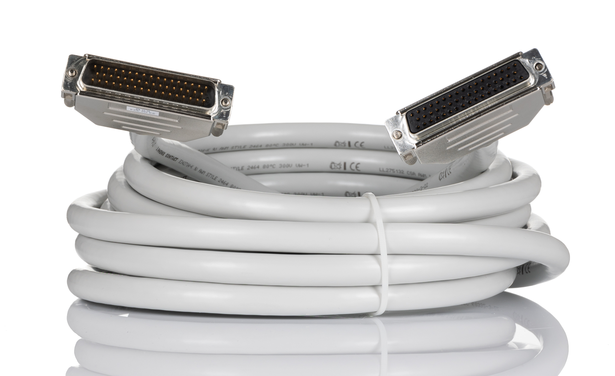 Phoenix Contact Female D-Sub 50-Pin to Male DB50 Serial Cable, 6 m Polyvinyl Chloride, 230 Series