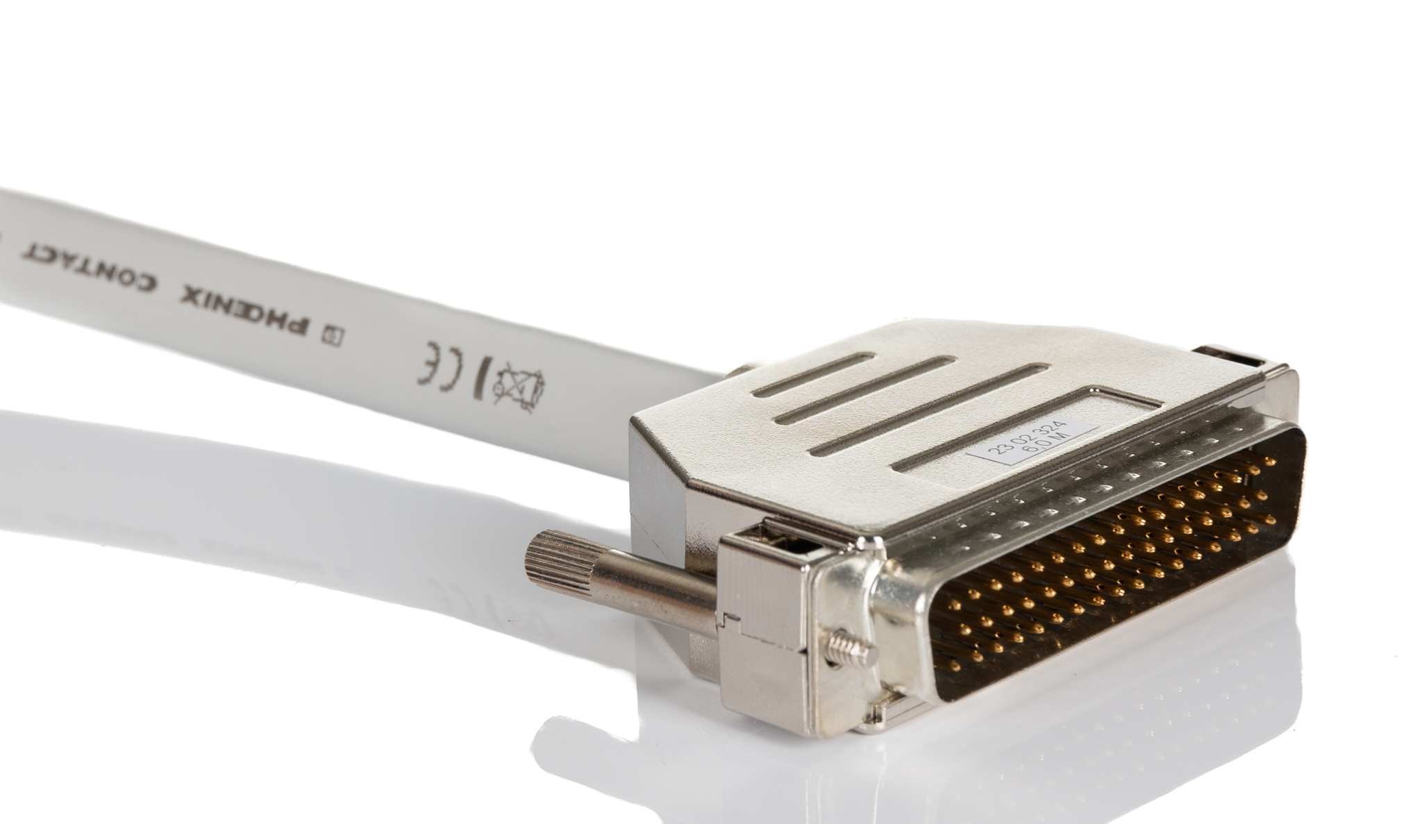 2302324 Phoenix Contact Female D-Sub 50-Pin to Male DB50 Serial Cable, 6 m Polyvinyl Chloride, 230 Series