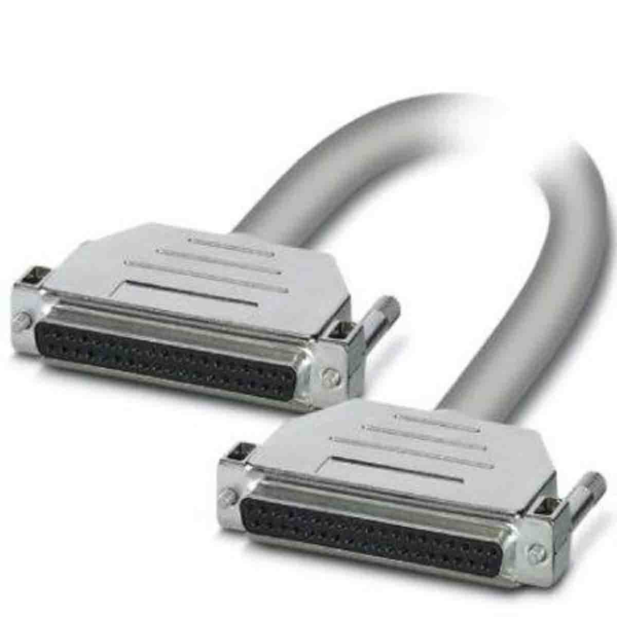 Phoenix Contact Female D-Sub 37-Pin to Female DB37 Serial Cable, 2 m Semi-Rigid Polyvinyl Chloride, D37SUB Series