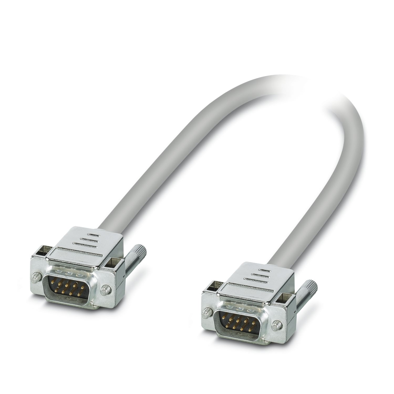 Phoenix Contact Male D-Sub 9-Pin to Male Female D-Sub Cable, 3 m Polyvinyl Chloride