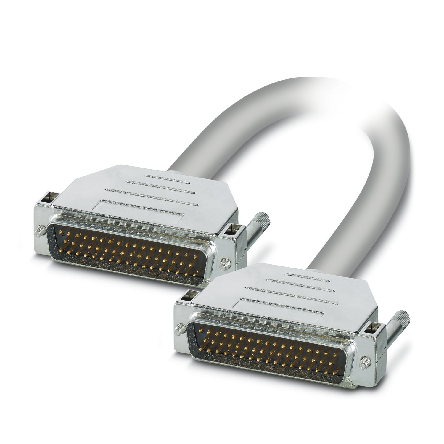 Phoenix Contact Male D-Sub 50-Pin to Male DB50 Cable, 3 m Semi-Rigid Polyvinyl Chloride, CABLE-D50SUB/S/S Series