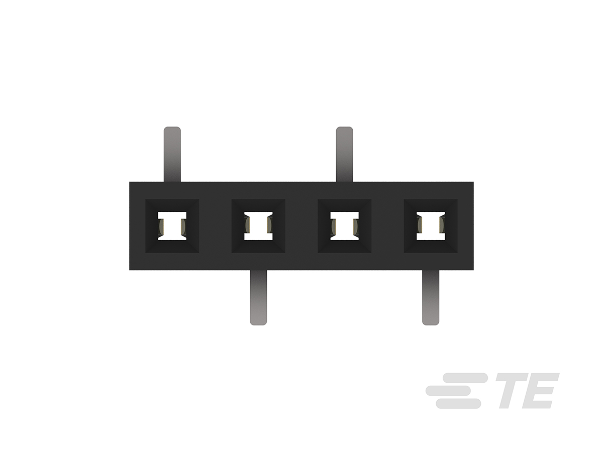 2307813-4 TE Connectivity AMPMODU Series Straight Surface PCB Socket, 4-Contact, 1 Row, 2 mm Pitch Solder