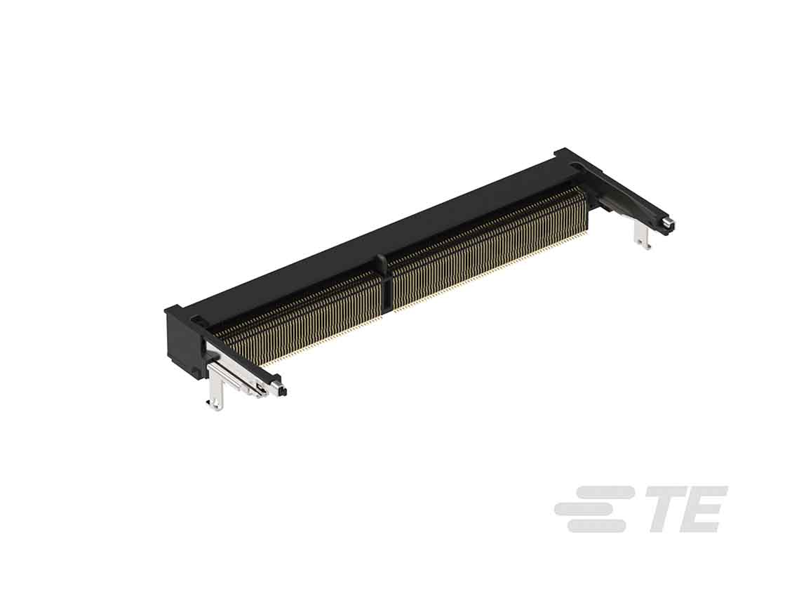 TE Connectivity 0.5 mm Pitch 260 Way, Right Angle Surface Mount Mount SO DIMM Socket ,25.0V, 500mA