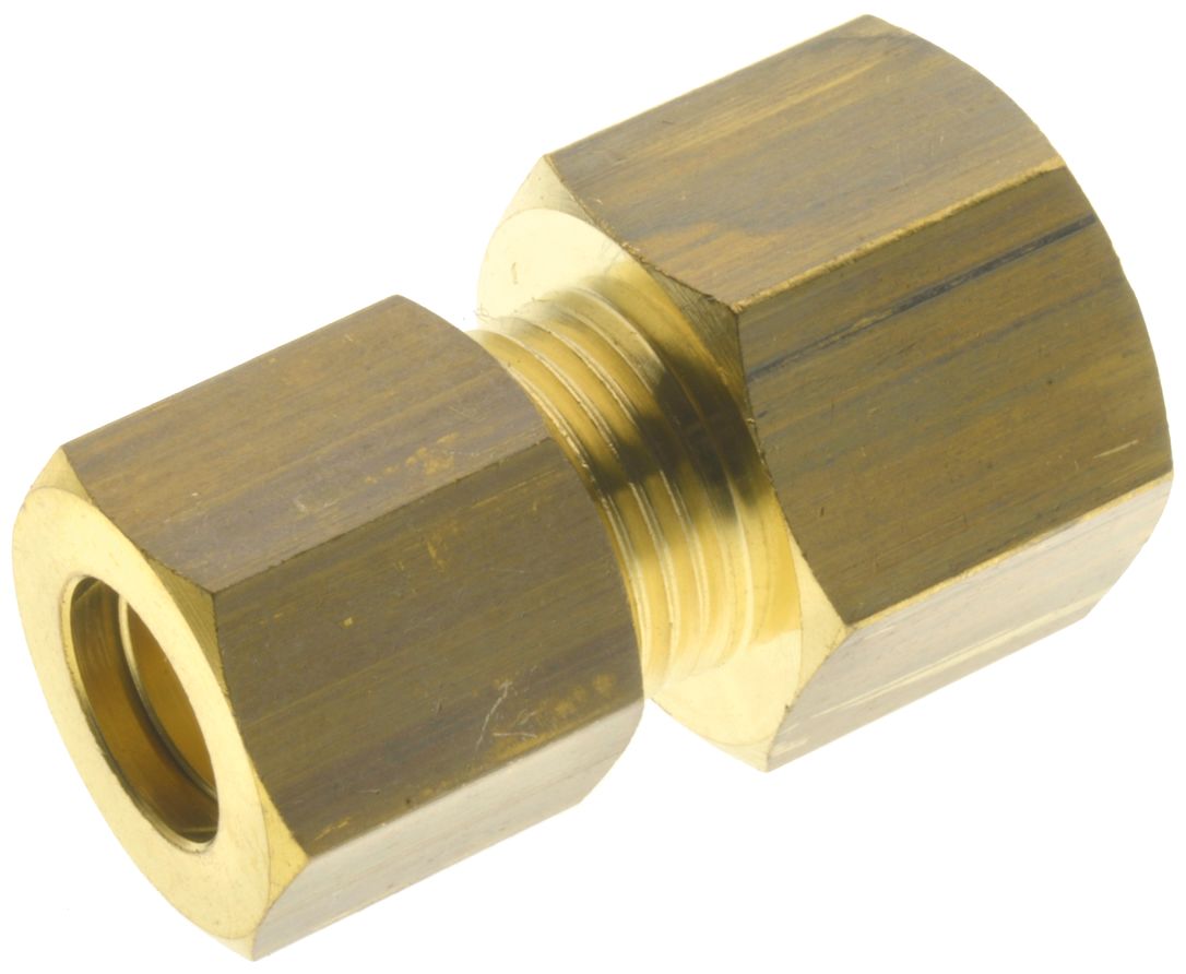 RS PRO Threaded Fitting, Straight Threaded Threaded Adapter, Female Metric M14 Female to Female BSP 1/4 in BSP Female