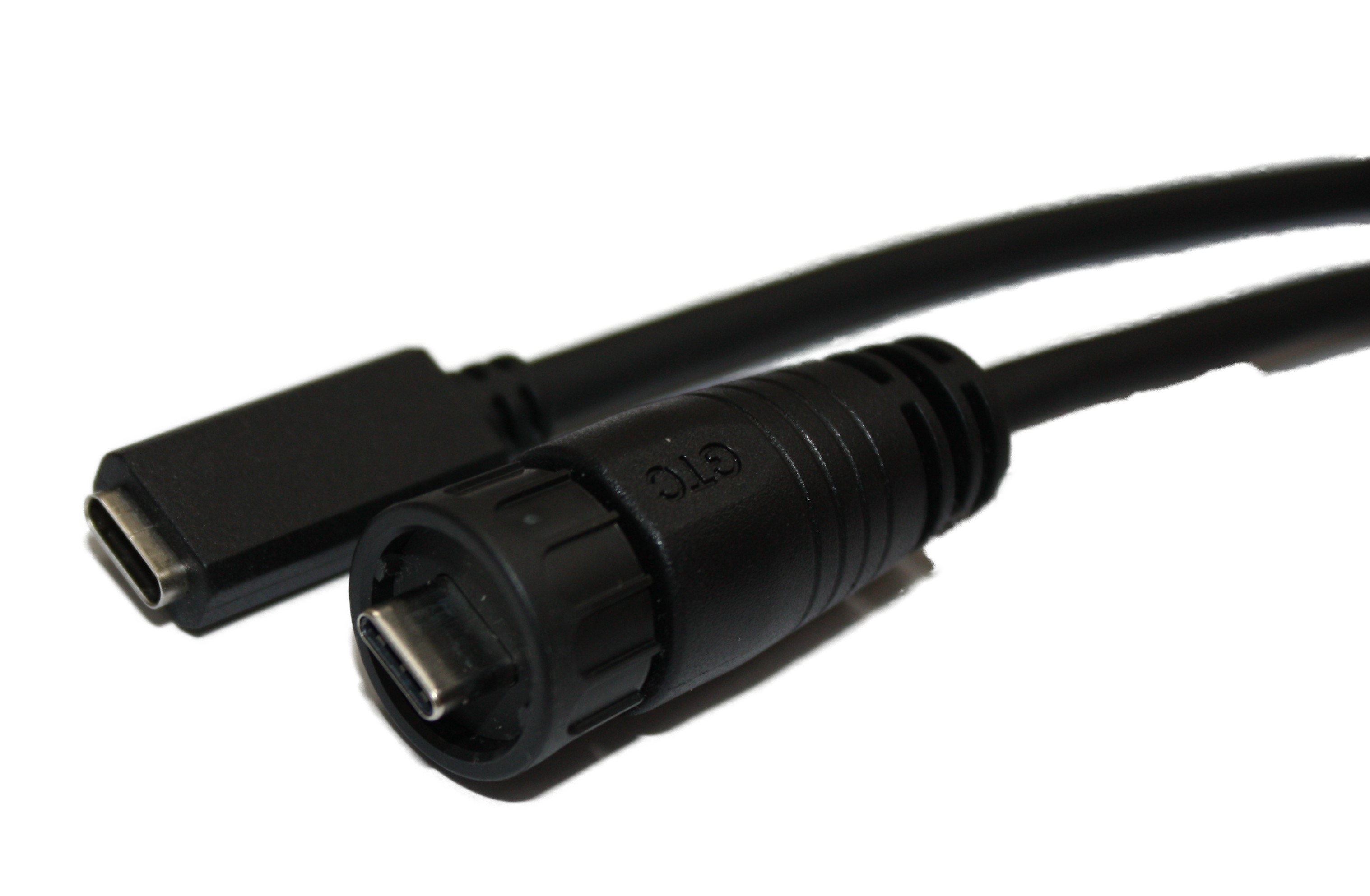 RS PRO IC Socket USB Cable, Male USB Type C to Female, USB 3.1 USB Type C, Black, 2 m