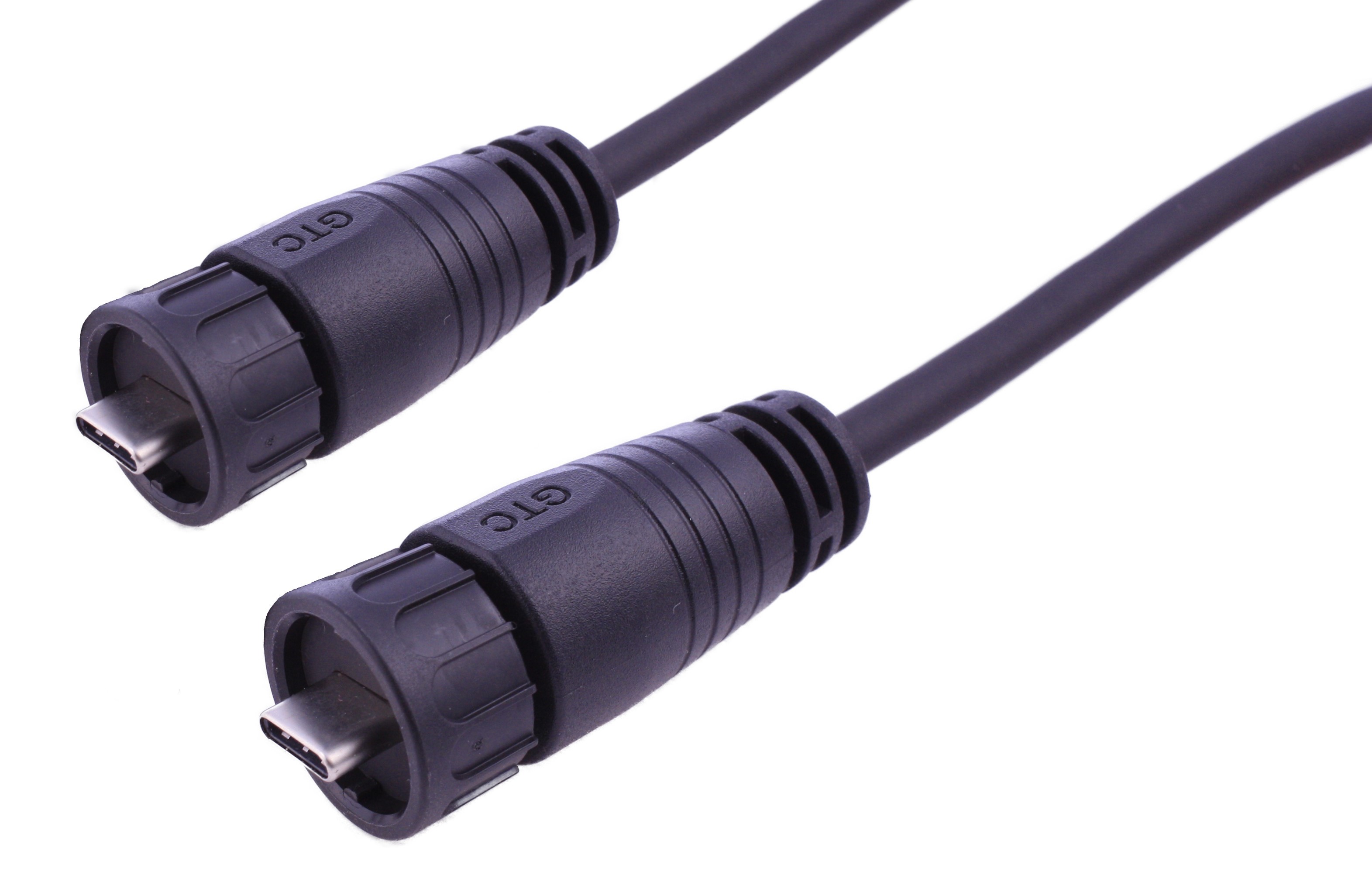 RS PRO IC Socket USB Cable, Male USB Type C to Male, USB 3.1 USB Type C, Black, 2 m