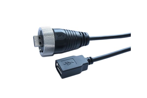 RS PRO IC Socket USB Cable, Male USB Type A to Female, USB 2.0 USB Type A, Black, 2 m