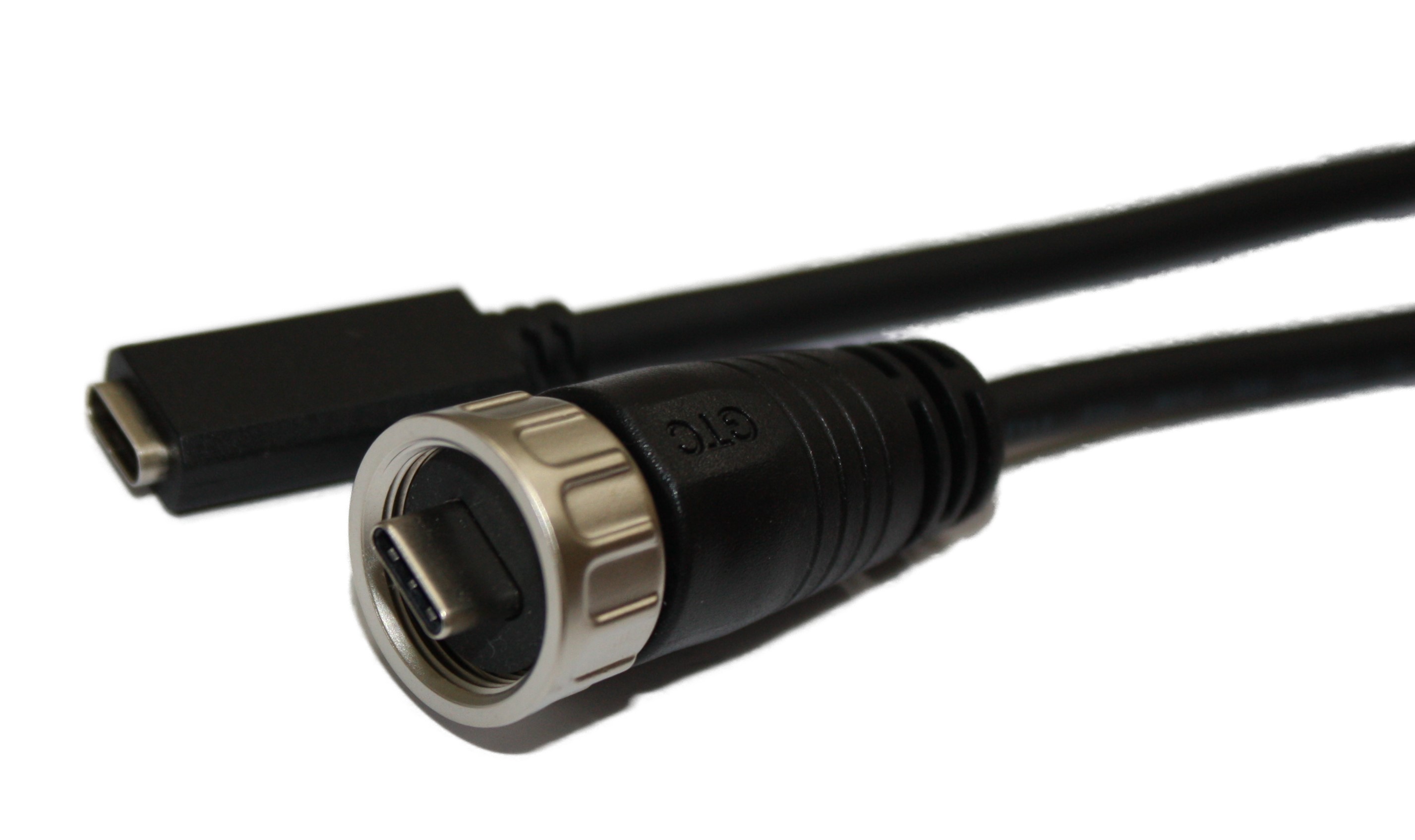 RS PRO IC Socket USB Cable, Male USB Type C to Female, USB 3.1 USB Type C, Black, 2 m