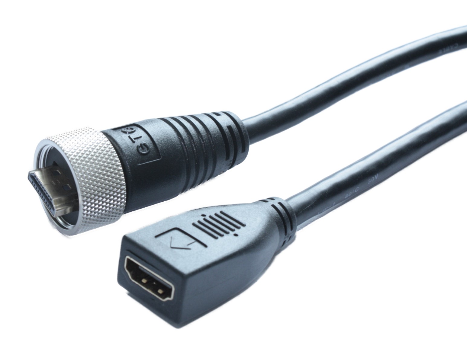 RS PRO, 2 m 4K HDMI Cable, - Male HDMI to Female HDMI, High Speed