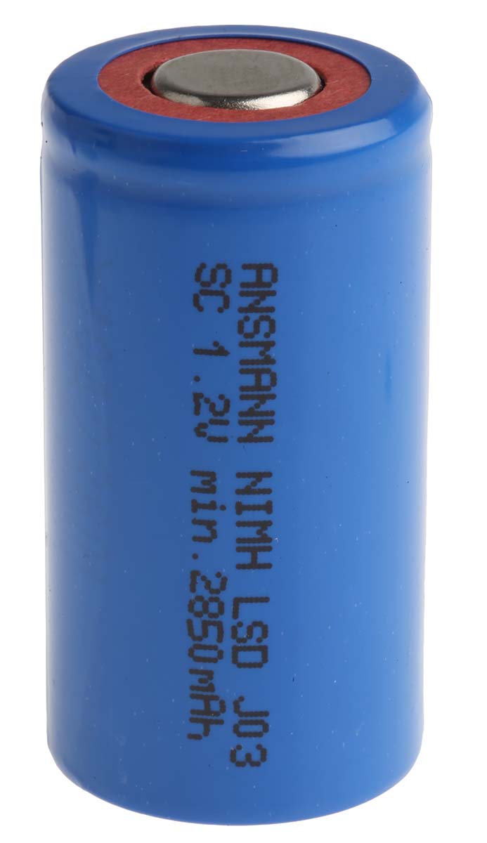 Ansmann, 2310-3004, 1.2 V, NiMH 22.5 mm Rechargeable Battery, 3 Ah