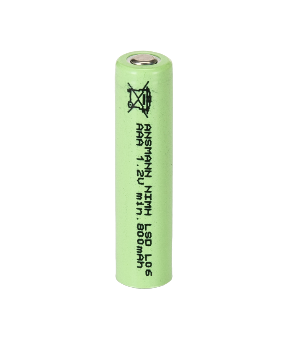 Ansmann Nickel Metal Hydride Rechargeable AAA Battery, 800 mAh, 1.2 V