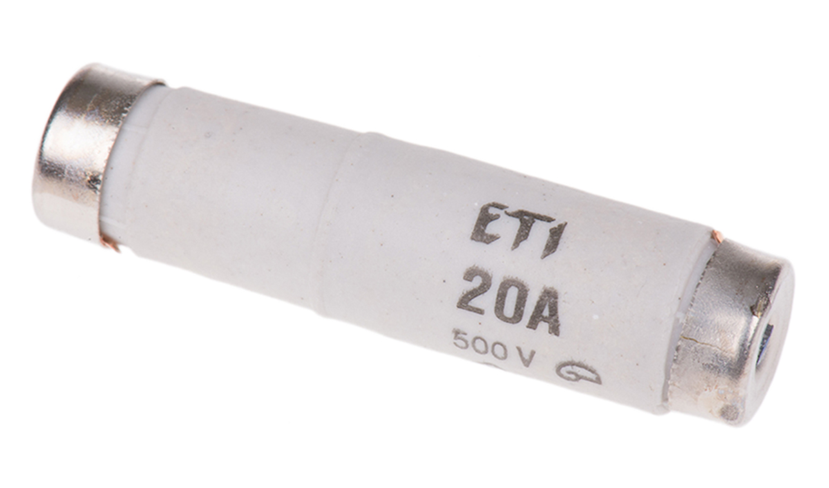 ETI 20A D1 Diazed Fuse, E16 Thread Size, 500V ac