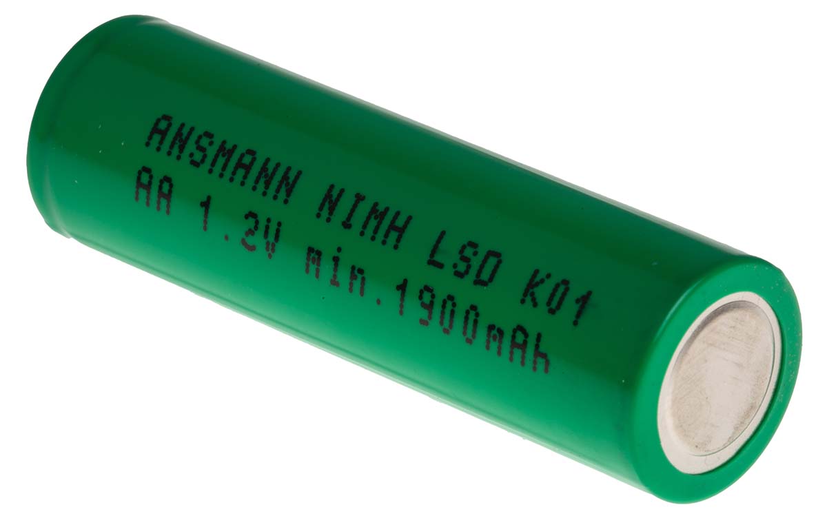 2312-3003 Ansmann AA Nickel Metal Hydride Rechargeable AA Battery, 2.1 Ah, 1.2 V - Pack of 1