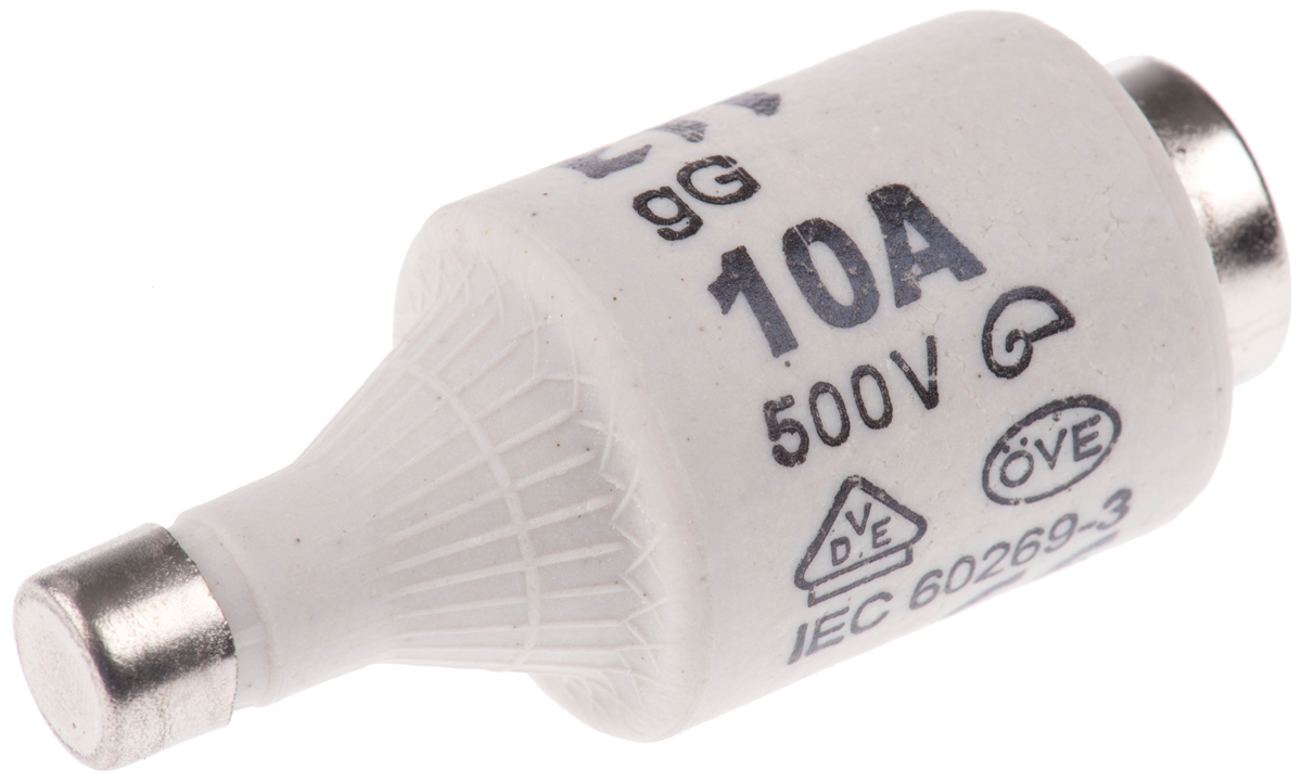 ETI 10A D2 Diazed Fuse, E27 Thread Size, 500V ac