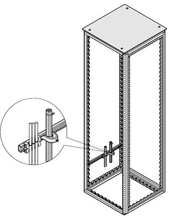 nVent SCHROFF C-Rail, 800 mm Depth