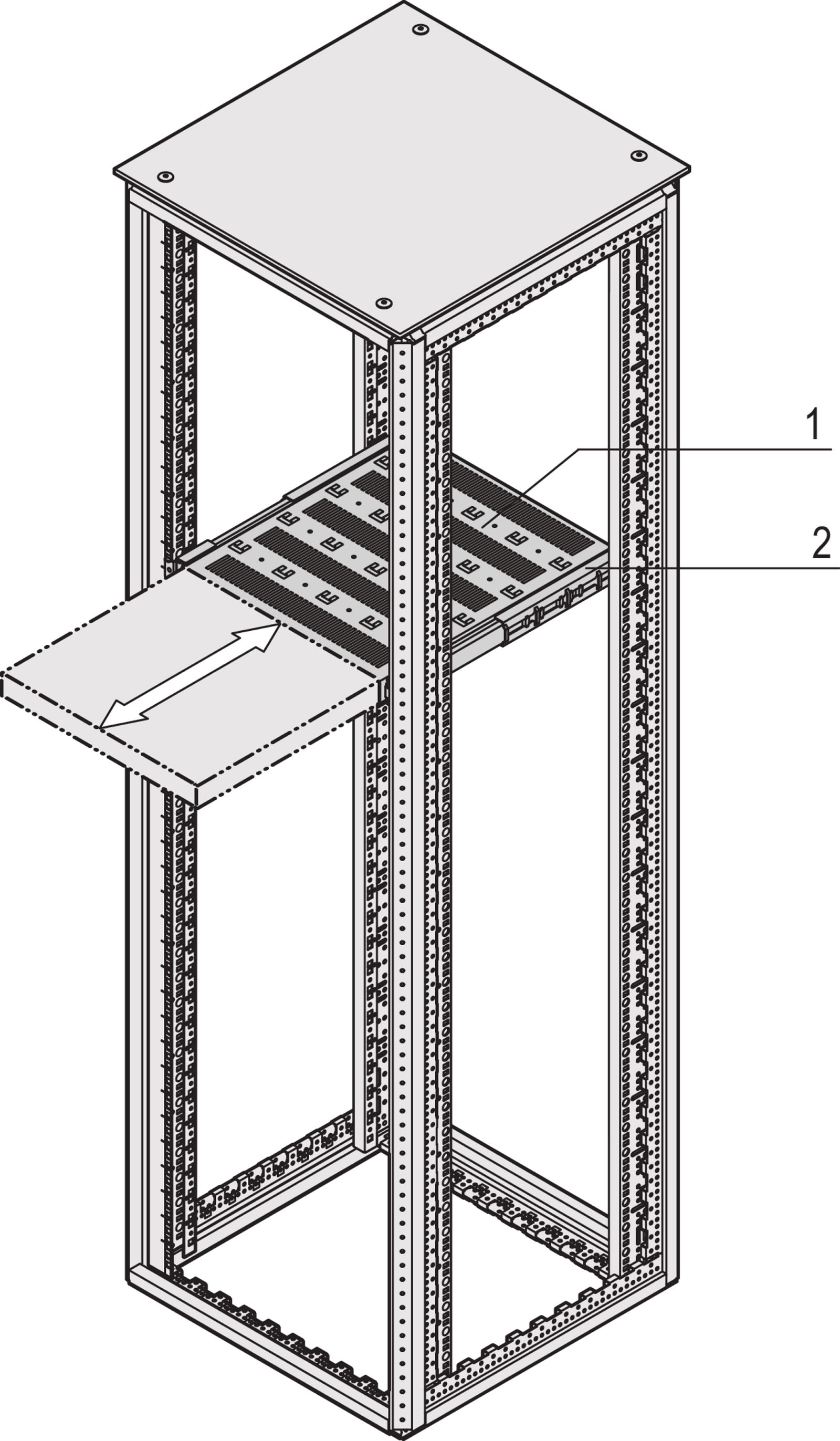 nVent SCHROFF Slide Rail