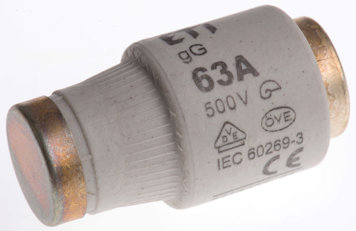 ETI 63A D3 Diazed Fuse, E33 Thread Size, 500V ac