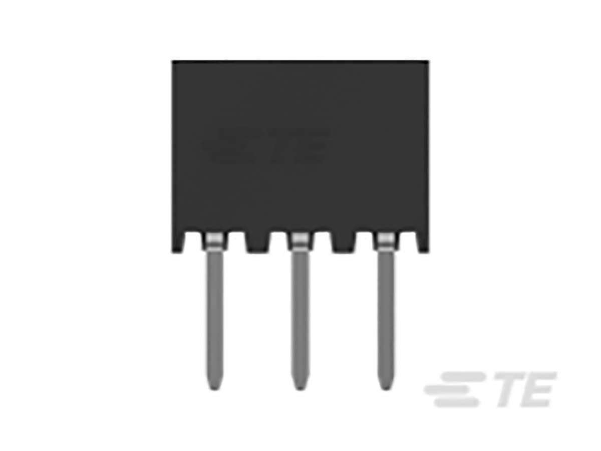 TE Connectivity AMPMODU Series Straight Through Hole PCB Socket, 6-Contact, 2 Row, 2 mm Pitch Solder