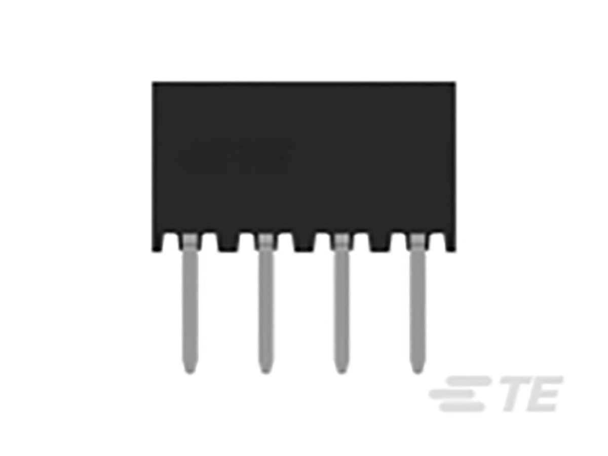 TE Connectivity AMPMODU Series Straight Through Hole PCB Socket, 8-Contact, 2 Row, 2 mm Pitch Solder