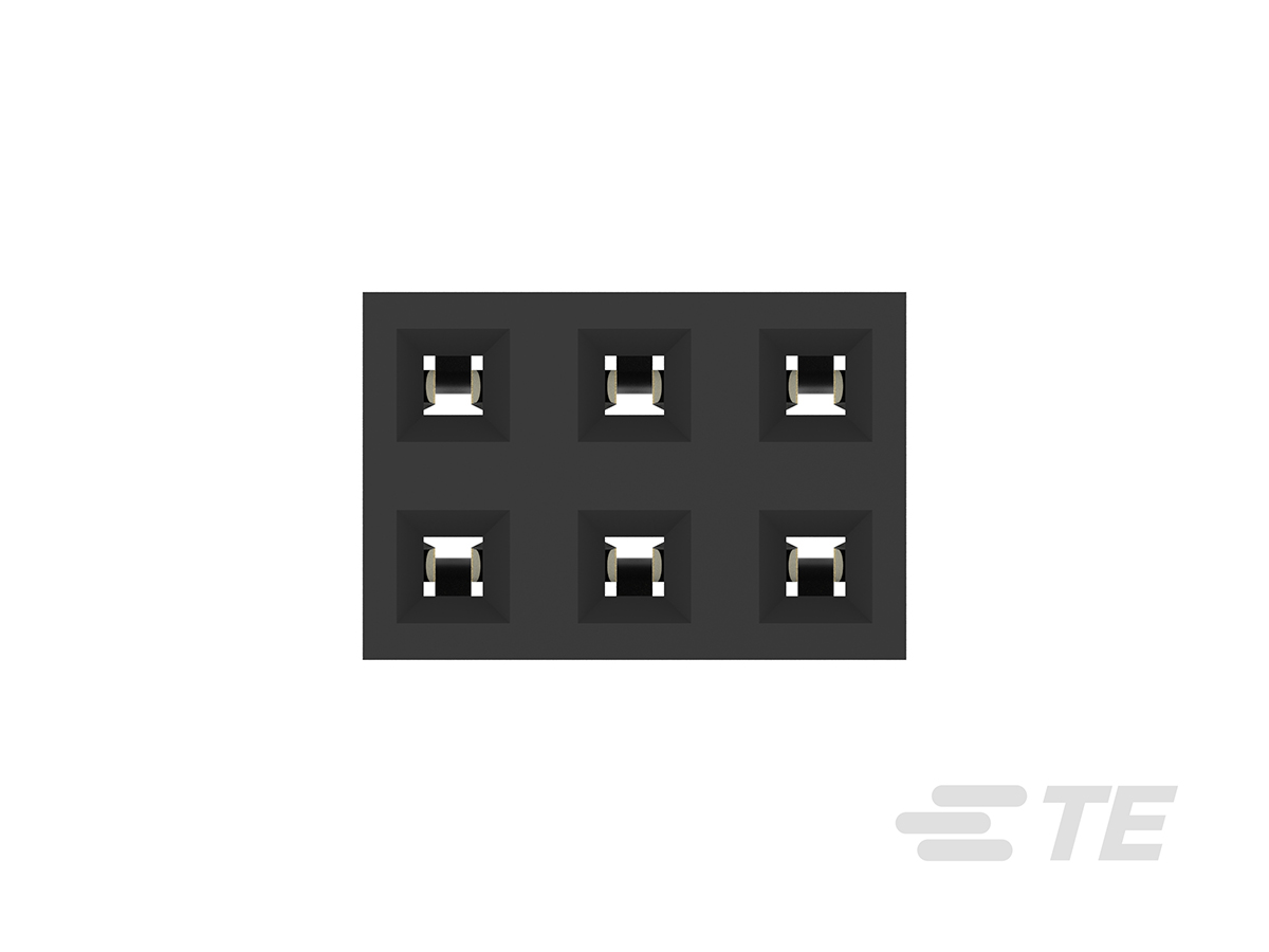 2314822-6 TE Connectivity AMPMODU Series Straight Through Hole PCB Socket, 6-Contact, 2 Row, 2 mm Pitch Solder