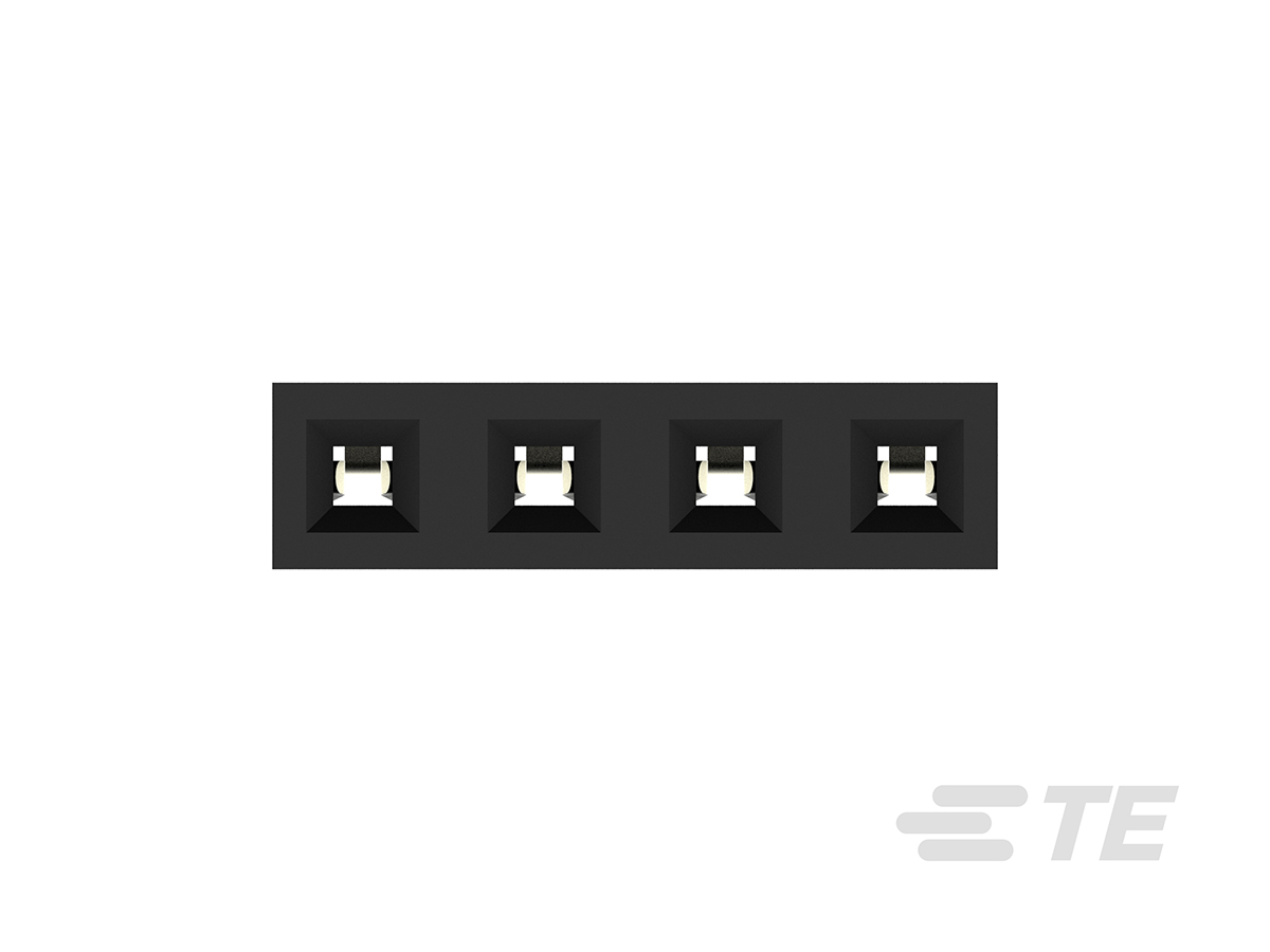 2314876-4 TE Connectivity AMPMODU Series Straight Through Hole PCB Socket, 4-Contact, 1 Row, 2 mm Pitch Solder