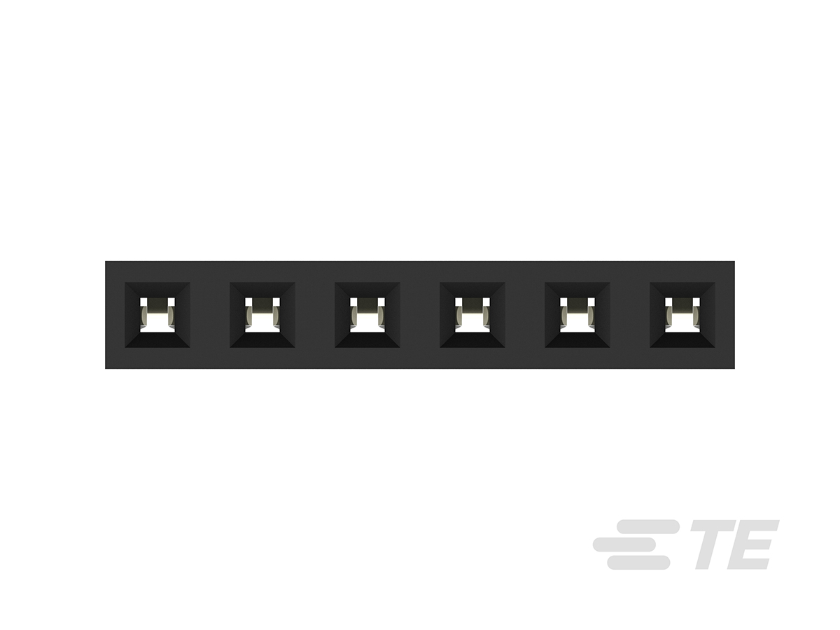 2314878-6 TE Connectivity AMPMODU Series Straight Through Hole PCB Socket, 6-Contact, 1 Row, 2 mm Pitch Solder