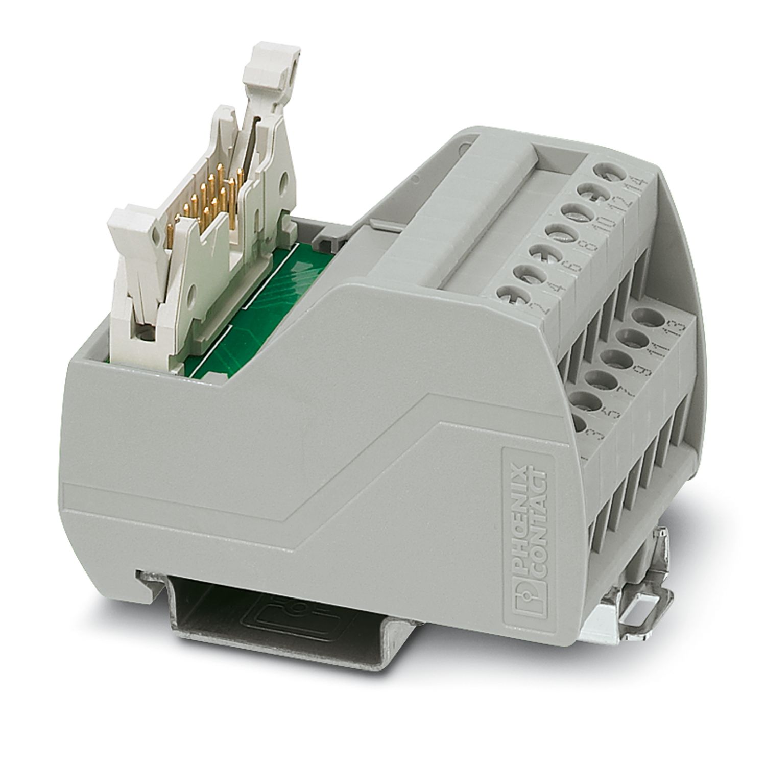 Phoenix Contact 14-Contact Male Interface Module, Flat Ribbon Cable Connector, DIN Rail, 1A