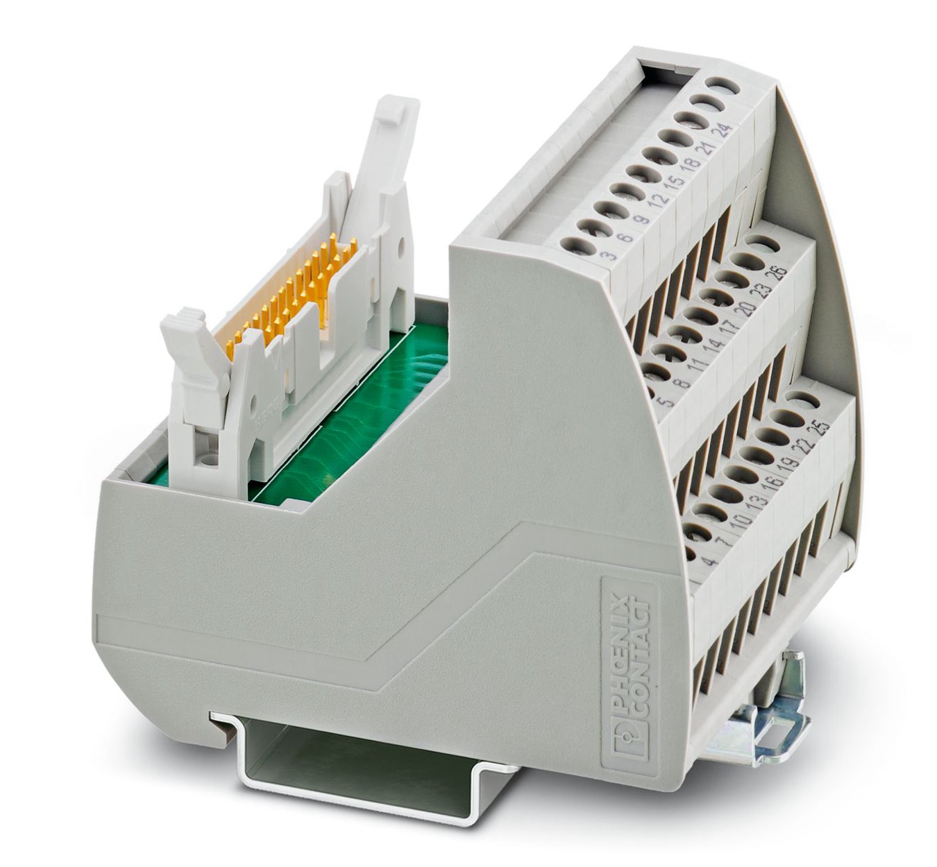 Phoenix Contact VIP Series 26-Contact Male Interface Module, Flat Ribbon Cable Connector, DIN Rail, 1A