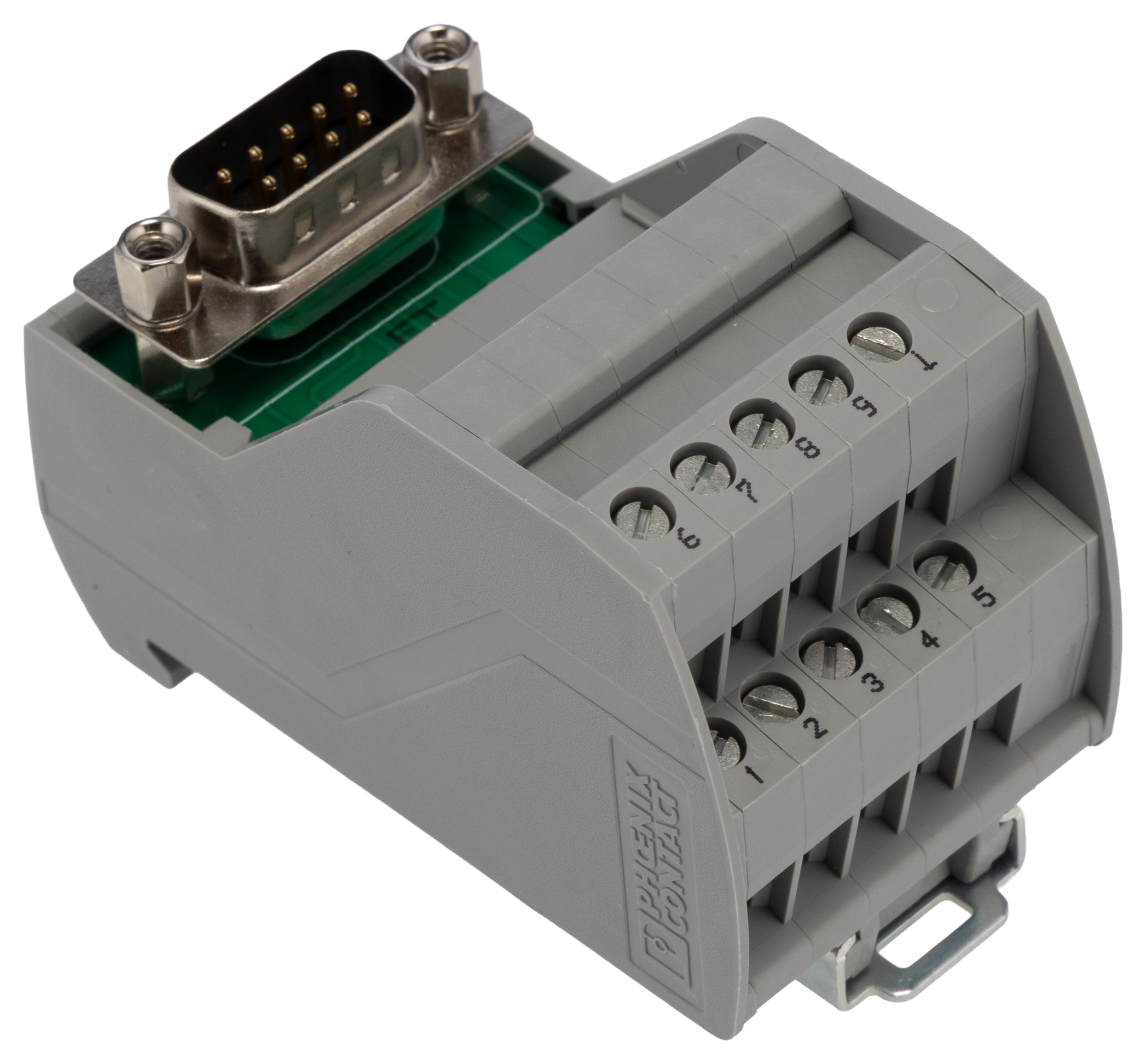 2315117 Phoenix Contact VIP-2/SC/D 9SUB/M Series 9-Contact Male Interface Module, D-Sub Connector, DIN Rail, 2A