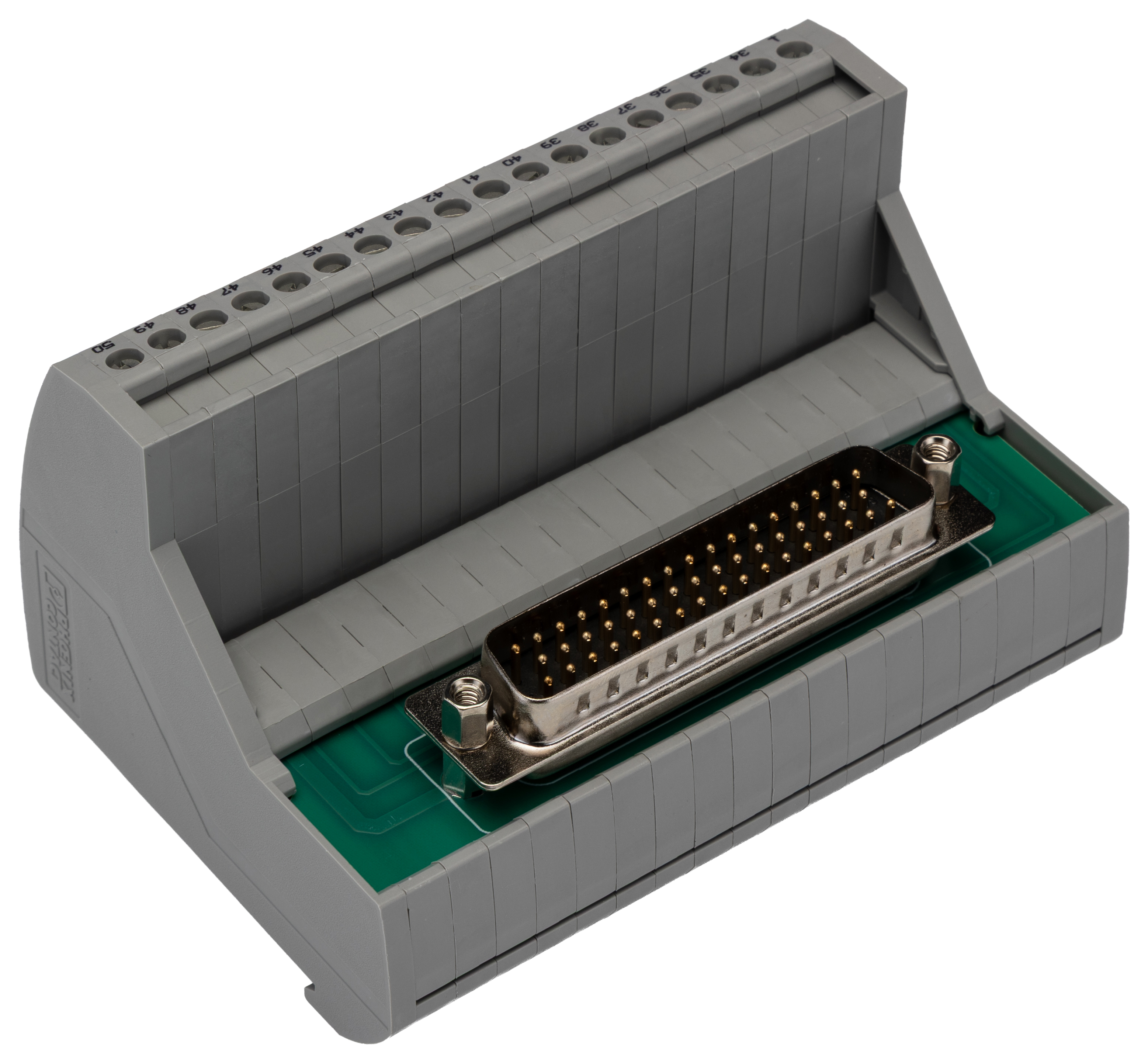 2315159 Phoenix Contact VIP-3 Series 50-Contact Male Interface Module, D-Sub Connector, DIN Rail, 2A