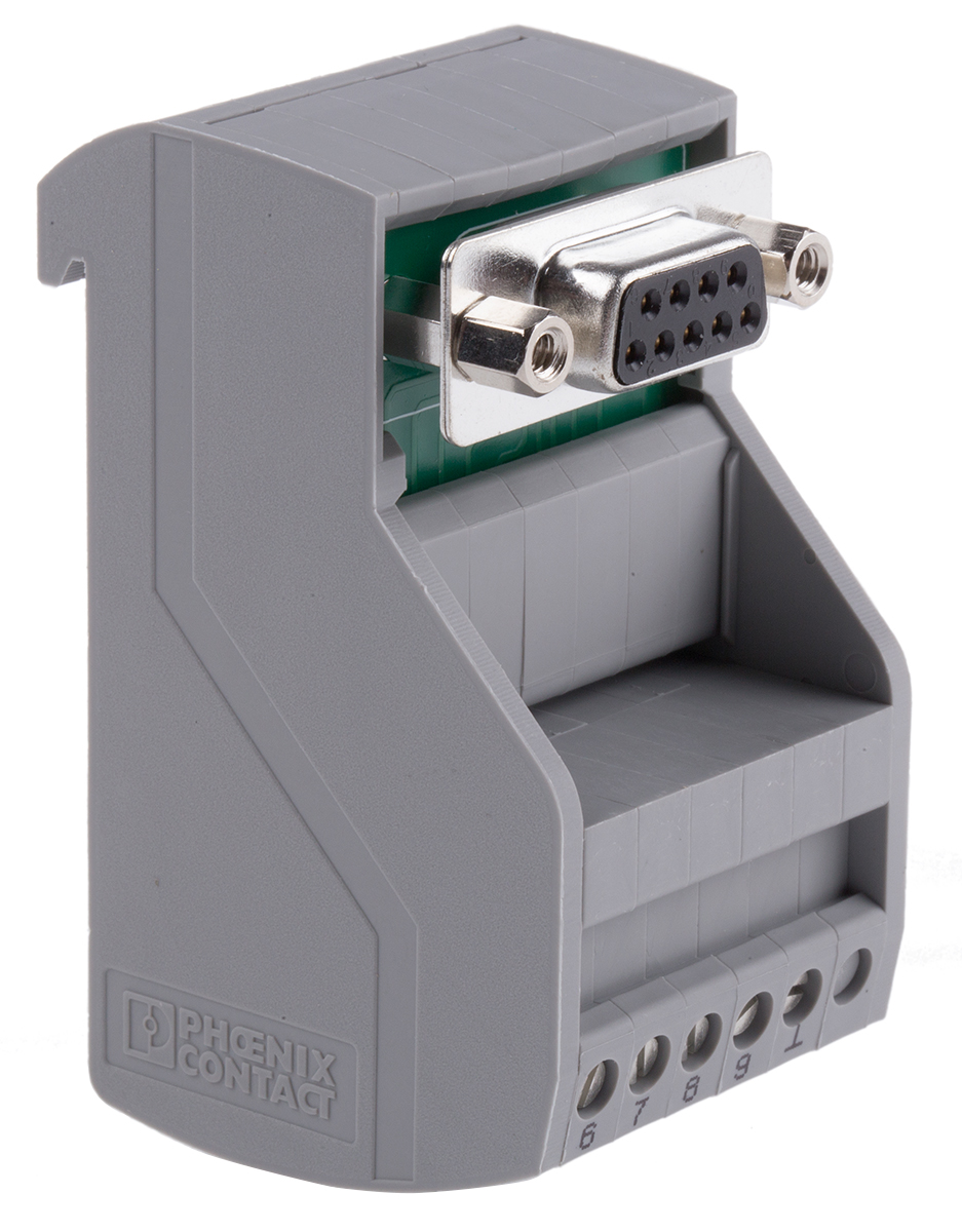 Phoenix Contact VIP-2 Series 9-Contact Female Interface Module, D-Sub Connector, DIN Rail, 2A