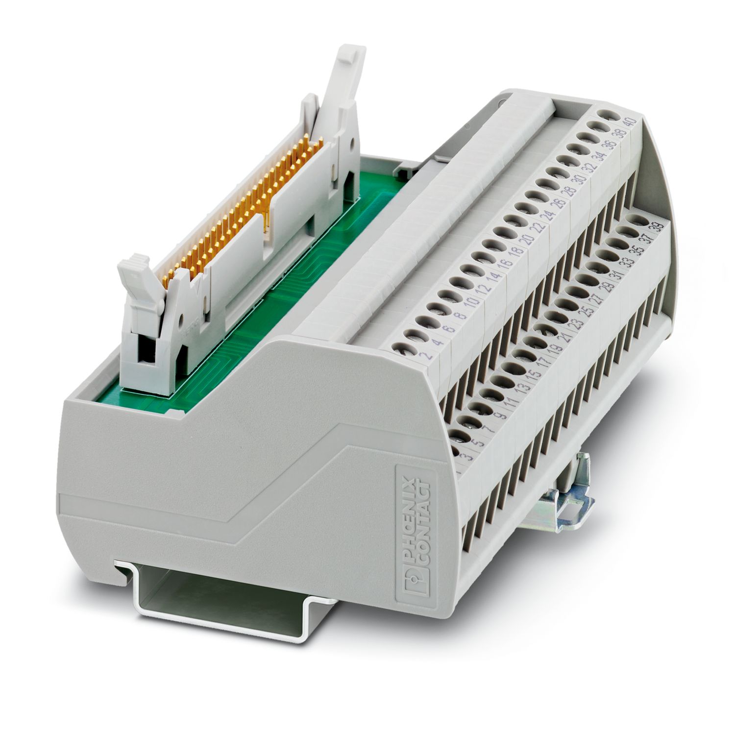 Phoenix Contact VARIOFACE Series Male Interface Module, IDC male pin strip Connector, DIN Rail, 1A