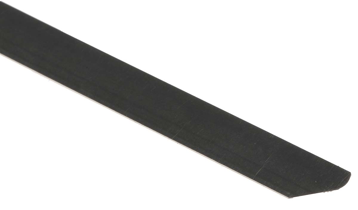 159-5313 RS PRO Cable Tie, Roller Ball, 200 mm x 7.9mm, Metallic 316 Stainless Steel