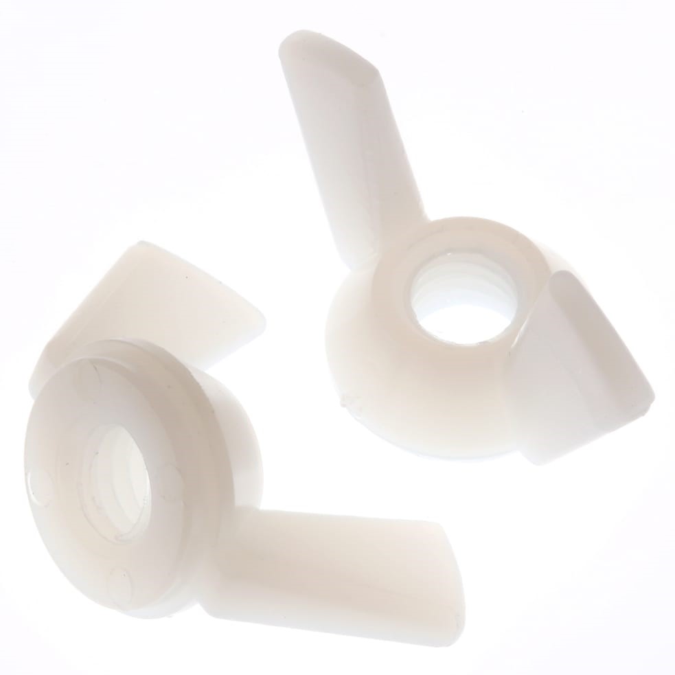 RS PRO 27.3 mm Plain Nylon Wingnut, M6
