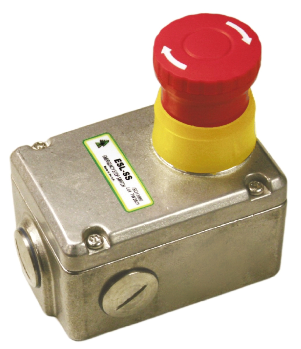 IDEM ESL Series Twist Release Emergency Stop Push Button, Surface Mount, 2 NC/2 NO, IP67, IP69K