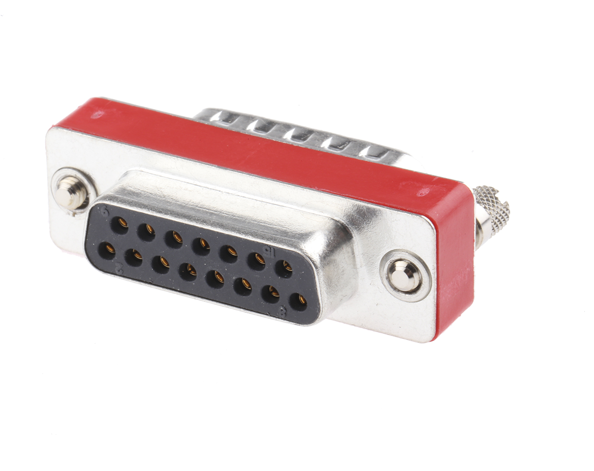 Wurth Elektronik D-Sub Adapter 15-Way D-Sub to Male Male 15 Way D-Sub Female Female