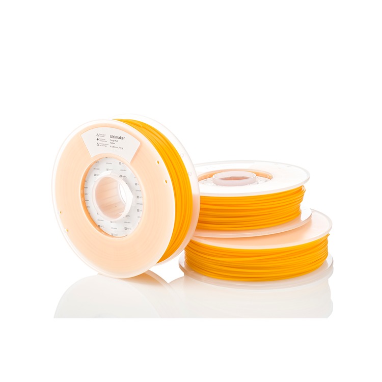 232584 Ultimaker 2.85 mm Yellow Tough PLA 3D Printing Material, 750 g