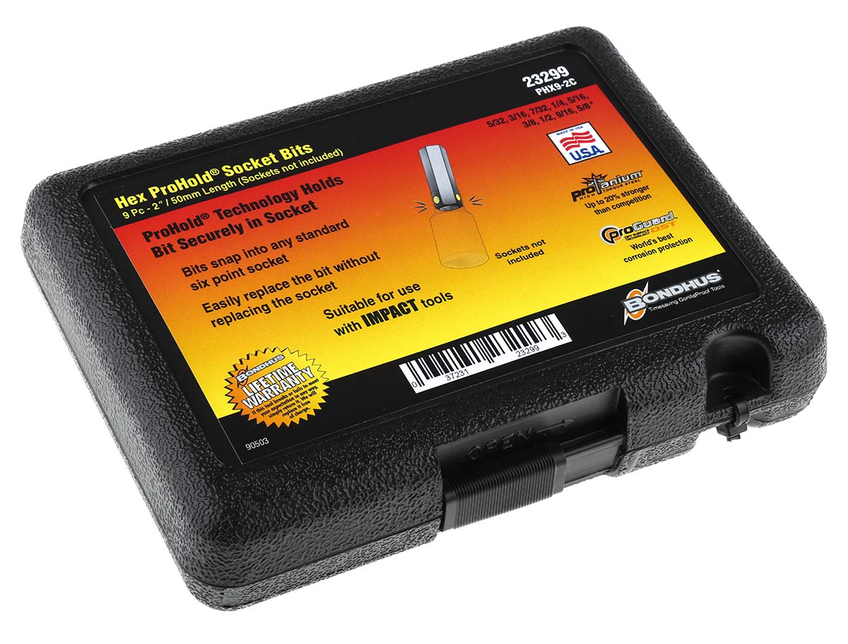 23299 Bondhus 9-Piece 6 Point Socket Set