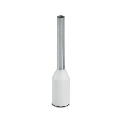 Phoenix Contact Insulated Ferrule, 10mm Pin Length, 1.1mm Pin Diameter, White