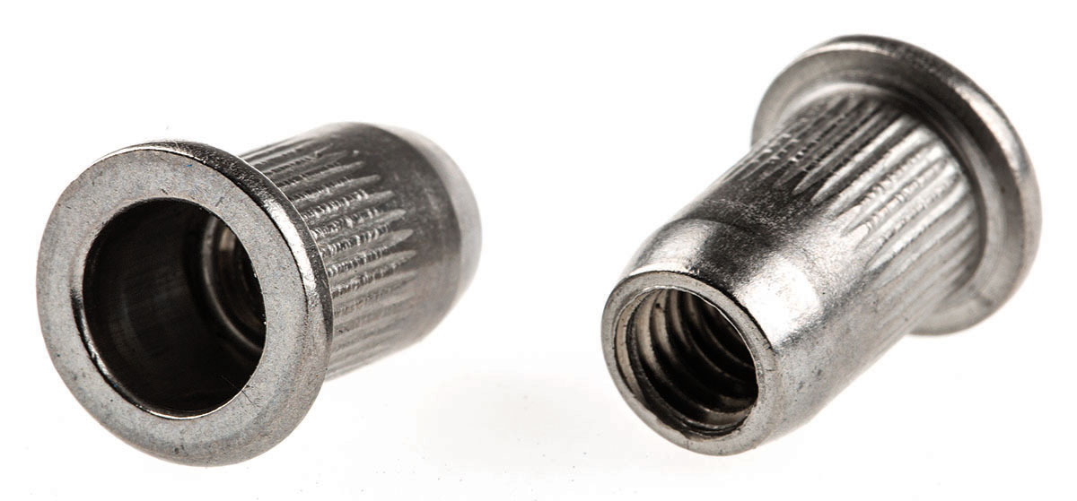 Böllhoff Plain Stainless Steel Threaded Insert, 12 mm diameter 9 mm 13.3 mm
