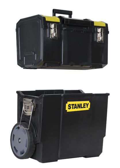 1-70-327 Stanley 2 in 1 2 drawers  Plastic Tool Box 2 Wheels, 470 x 573 x 295mm